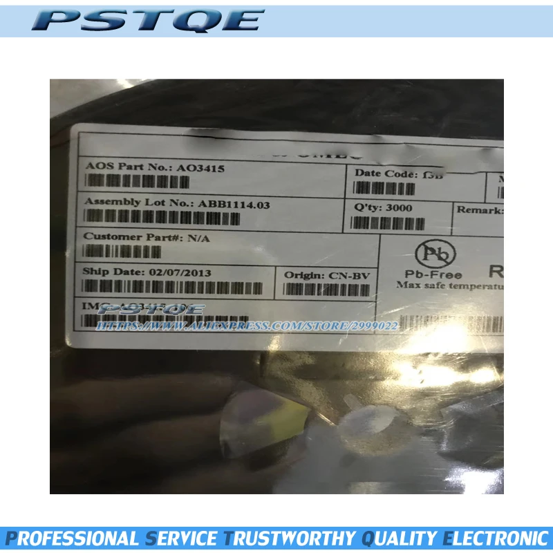 Non counterfeit.New оригинальный 100 шт. SOT23 AO3415 3415 3 IC в наличии|Датчики| |