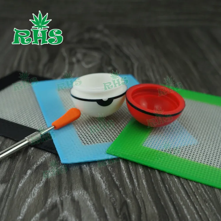 6 мл антипригарный силиконовый коврик с покеболом покемоном травой марихуаной|kit