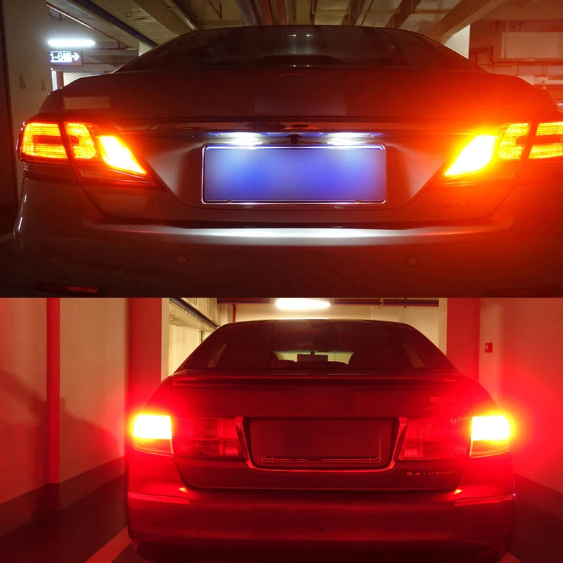 1 шт. T20 7443 W21/5 Вт 5630 CANBUS 12 в LED свет для VW MK3 MK4 Lavida Sagitar Touarge Touran Passat B6 Magotan Jetta Golf