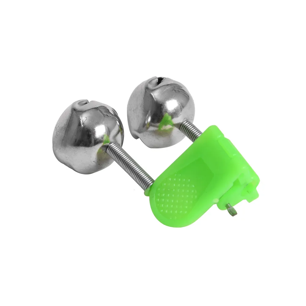 100PCS/lot Fishing Rod Bite Alarm Bells Twin Clip Alerter Fish Tackle Tool Pesca Acesorios bells | Спорт и развлечения