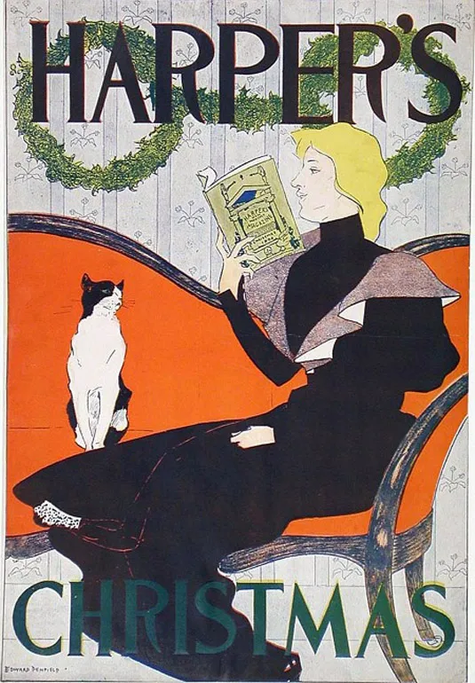 Perrier девушка красивая иллюстрация Жан Dommergue художественный дизайн классический