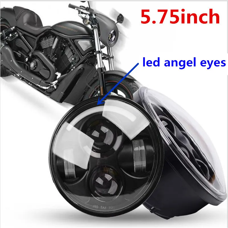 5-3/4 &quotкруглые передние фары для Harley Dyna Softail Sportster наружный стержень запчасти 5 75