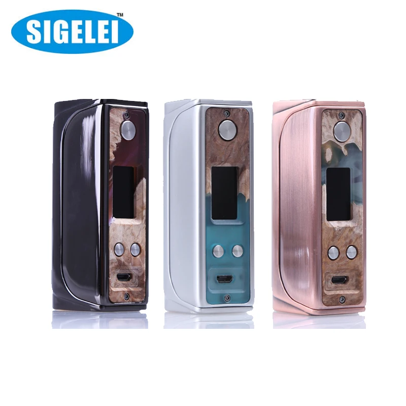 Оригинальный электронных сигарет Sigelei Evaya 66 ТЦ поле Mod Вт Vape один Батарея для Ecigs