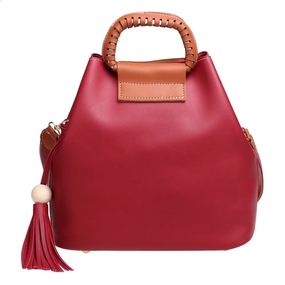 Для женщин Мода Повседневное кисточкой Сумки из искусственной кожи Топ-ручка