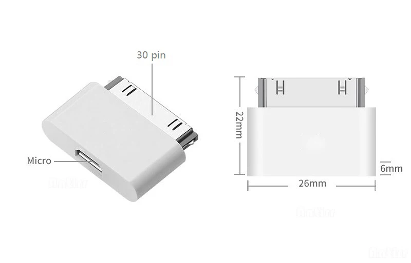 Микро USB адаптер для зарядки, конвертер для Apple iphone 4s 4 3gs iphone 4s для ipad 2 3 30 Pin кабель для зарядки USB 30 Pin