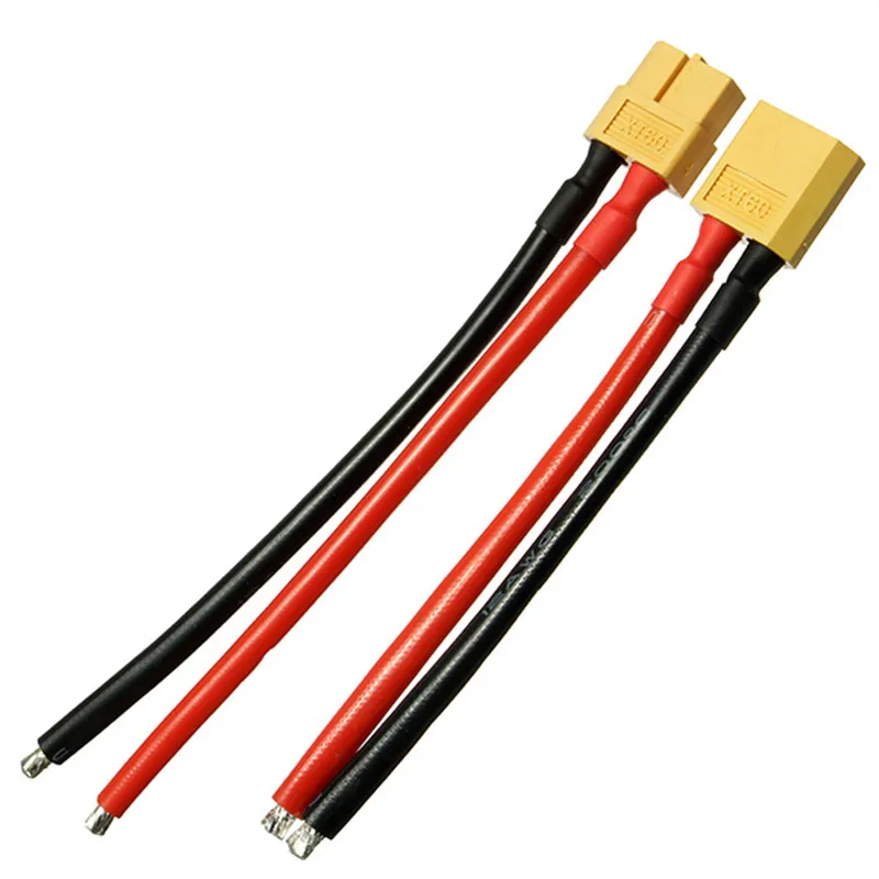 Горячая продажа Amass XT60 Мужской Женский Разъем 12AWG 10 см зарядный кабель питания
