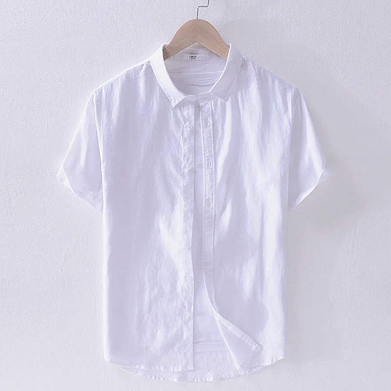 Новинка 2019 мужская рубашка в китайском стиле винтажном воротник стойка