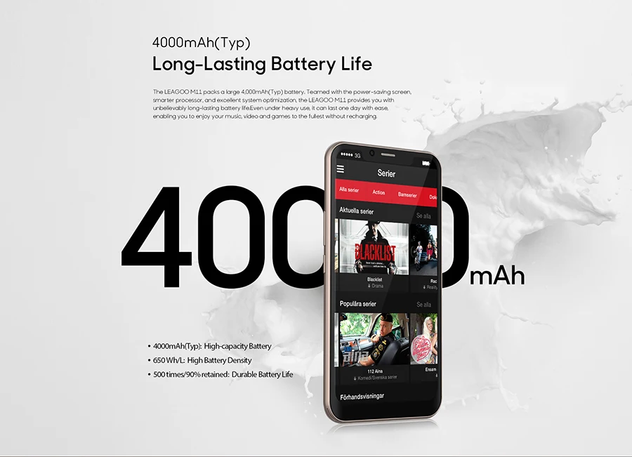 LEAGOO M11 смартфон 6,1" 4000 мАч 2 Гб оперативная память 16 Встроенная Android 8,1 MT6739 4 ядра сзади отпечатков пальцев быстрый заряд г мобильного телефона