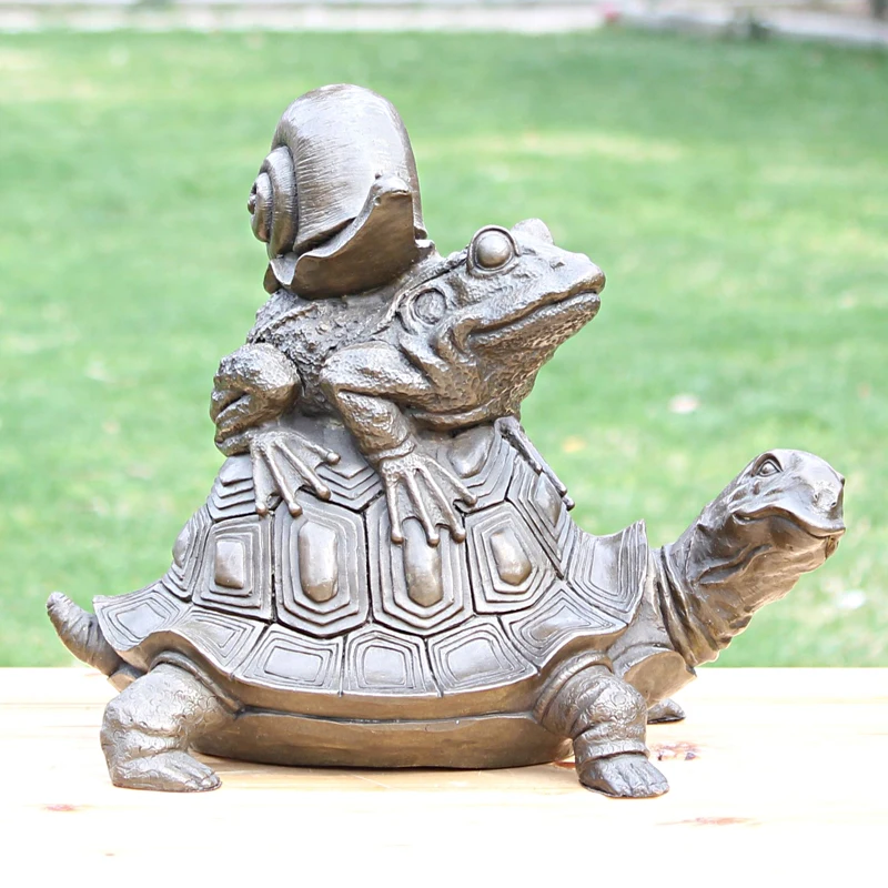 

And longevity tortoise toad snail bronze sculpture bronze crafts decoration art Home Furnishing decorations gifts
