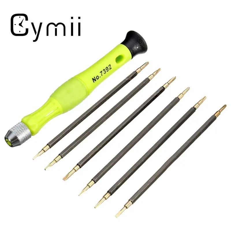 Набор отверток для ремонта часов 6 + 1 пружинные ремешки инструмент часовщика