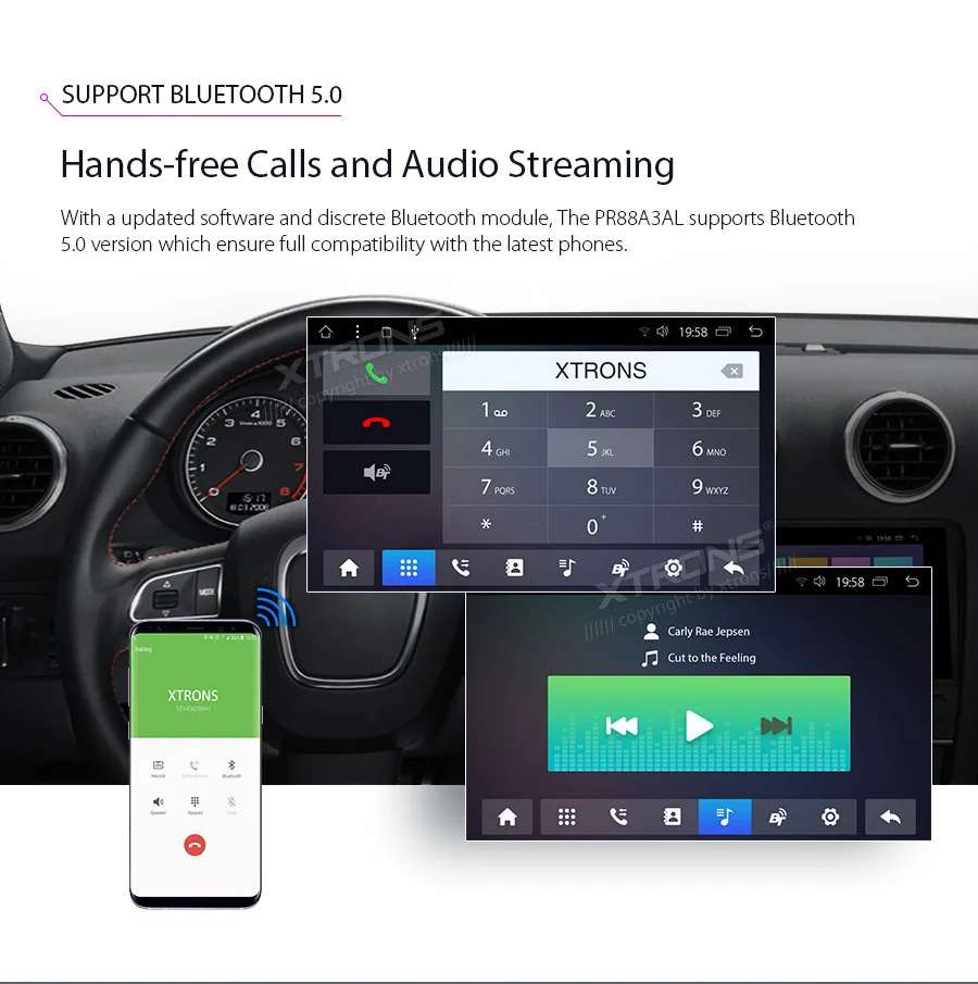 XTRONS 8 ''Android 1 Автомобильный плеер радио GPS RDS OBD без DVD для Audi A3 2003 2004 2005 2006 2007 2008 2009