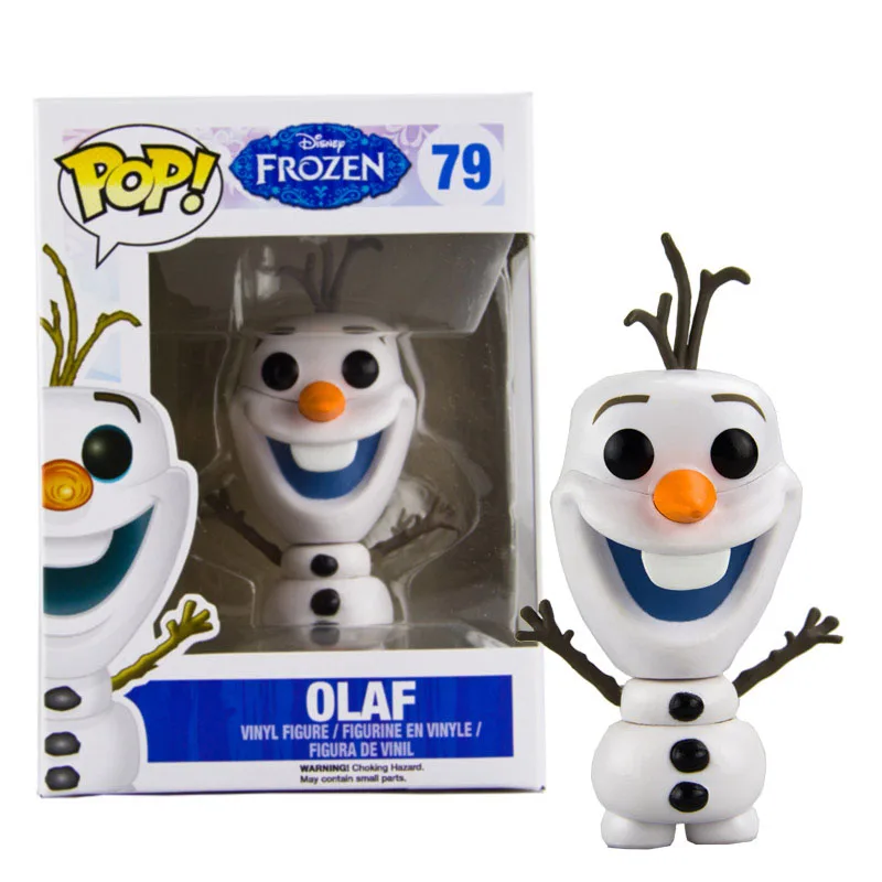 FUNKO поп Дисней мультфильм фильм Замороженные Олаф#79 ПВХ Фигурки brinquedos Коллекция Модель игрушки для детей подарок на день рождения