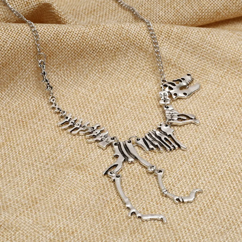 Женское колье с подвеской в виде кости динозавра украшение стиле панк 2020 |