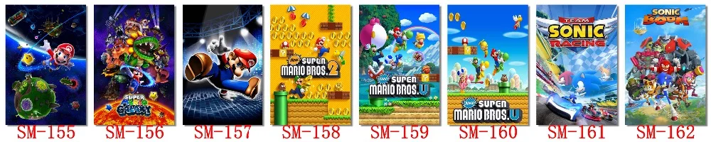 Пользовательские холст настенные фрески Соник плакат с ежом Super Smash Bros обои Sonic украшения игры Марио наклейки#0486