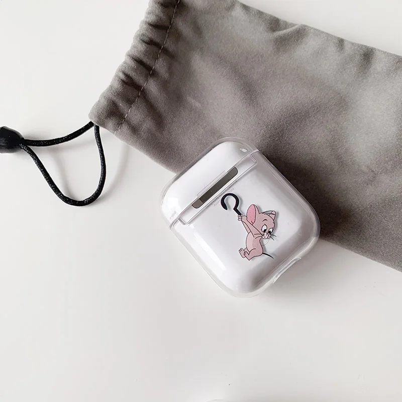Жесткий Чехол для гарнитура для Airpods чехол милый беспроводной Bluetooth чехол для наушников для Airpods Air Pods мультяшный защитный чехол