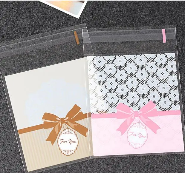 100 шт. кружевные розовые пакеты для печенья|bag beauty|bags cookiesbag bag |