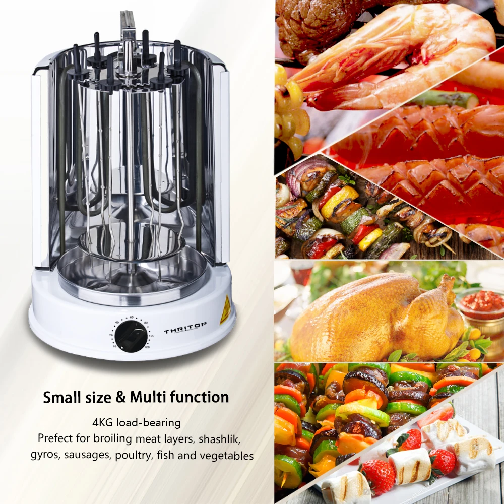 THRITOP 1400 Вт легко работать Multi function Home Grill электрическая духовка без дыма жареная