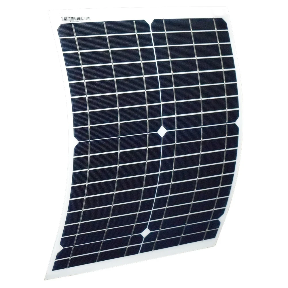 Xinpuguang 20 Вт 18 в Гибкая солнечная панель прозрачный СВЕТОДИОДНЫЙ светильник и прочный сотовый модуль DIY RV Морской Открытый лодка автомобиль светодиодный кемпинг