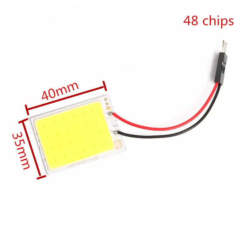 Купольные лампы Xenplus 2 шт. COB чипы 24/48 SMD светодиодсветодиодный лампочки внутреннее