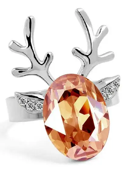 Lovely gift Austrian Crystal Ringhopupply Korean Ring fashion jewelry Personality woman | Украшения и аксессуары
