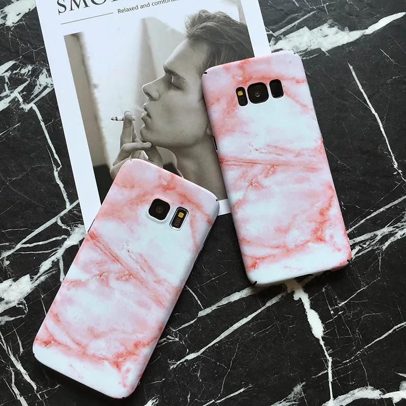 CAPAME For Samsung Galaxy S8 S7 Edge Case Luxury Marble Protective Phone Cases Plus Note 8 Cover |