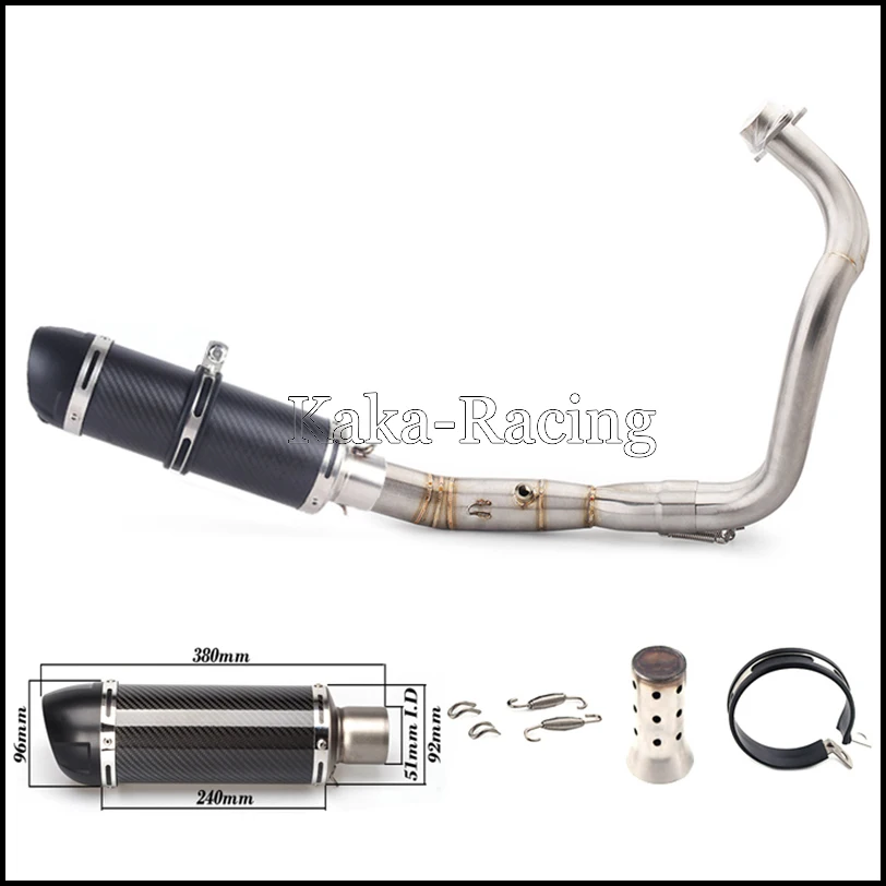 MT07 FZ07 MT 07 moto rcycle выхлопной глушитель мото полная система скольжения для Yamaha mt-07 FZ-07 Tracer- XSR700
