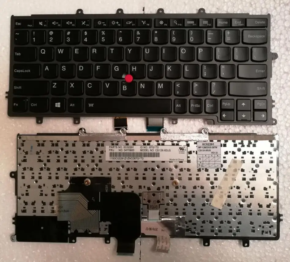 Черная клавиатура для ноутбука LENOVO Thinkpad X230S X240 X240S X250 X250S версия США без