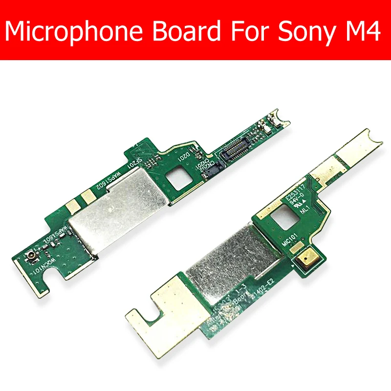 100% Подлинная радиочастотная антенна и микрофонная плата для Sony Xperia M4 Aqua E2353 E2333 Mic