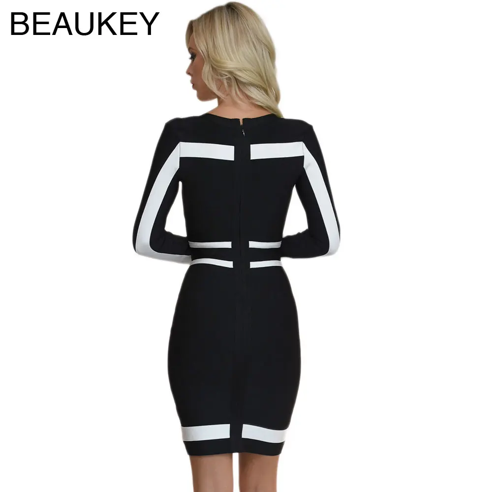 Черный и белый глубокий v образный вырез вискоза осень зима длинный рукав