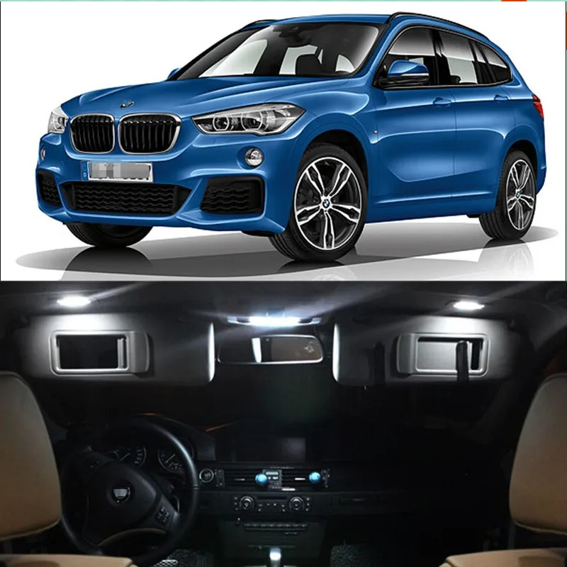 Светодиодный светильник T10 для BMW X1 F48 12 В комплект из купольной карты салона