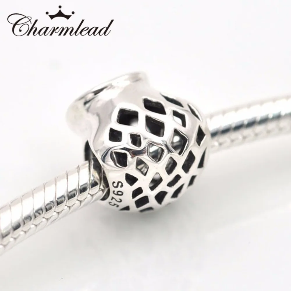 Charmlead 925 пробы серебряные шармы Сова с CZ бусины Сделай Сам ювелирные изделия