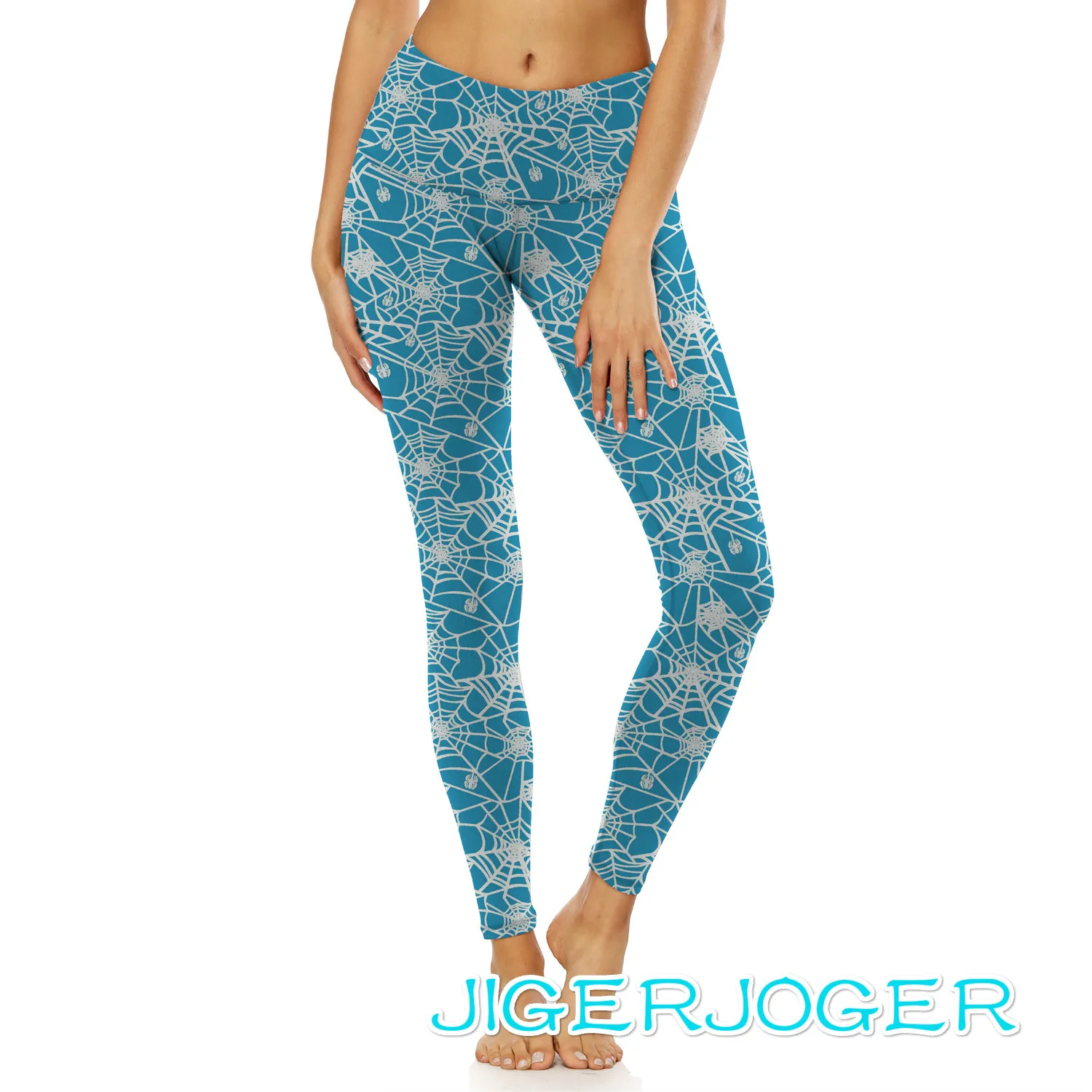 Новинка женские штаны для йоги с принтом девять минут высокой талией Леггинсы