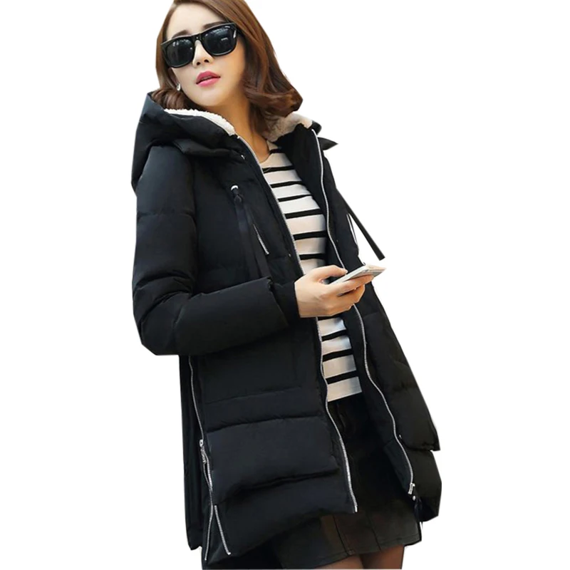 Для женщин хлопок Костюмы зима 2017 толстые Пальто для будущих мам с длинным