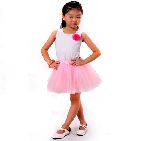 8 цветов Модная стильная юбка для маленьких девочек детская Бальные юбки