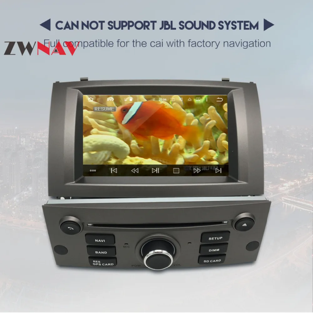 Восьмиядерный Android 8,0 автомобильный dvd-плеер gps ГЛОНАСС навигация для peugeot 407 2004-2010 4 Гб ОЗУ 32 Гб ПЗУ Мультимедиа Радио стерео