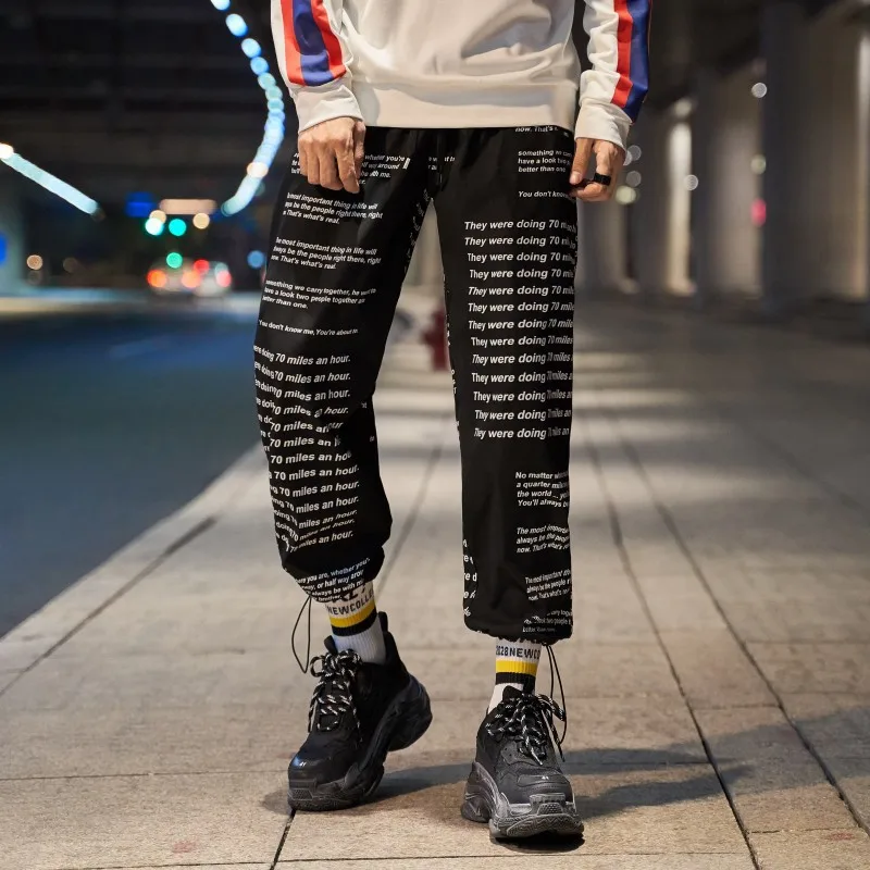 Мужские брюки-карго с буквенным принтом 3d принт английский стиль мужские