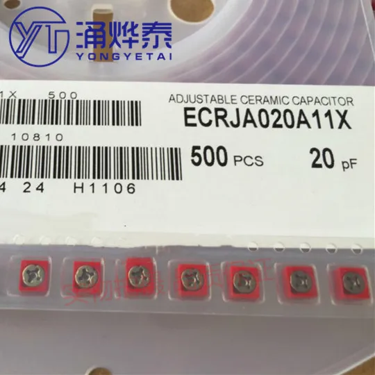 

YYT 10 шт. регулируемые конденсаторы ECRJA020A11X 20 пФ