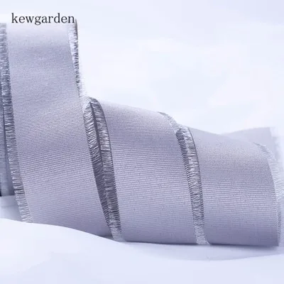 Kewgarden 1," 1" 25 мм 40 мм ворсистая корсажная лента для кромки ленты DIY бант аксессуары атласная лента вручную изготовленная лента упаковка 10 ярдов