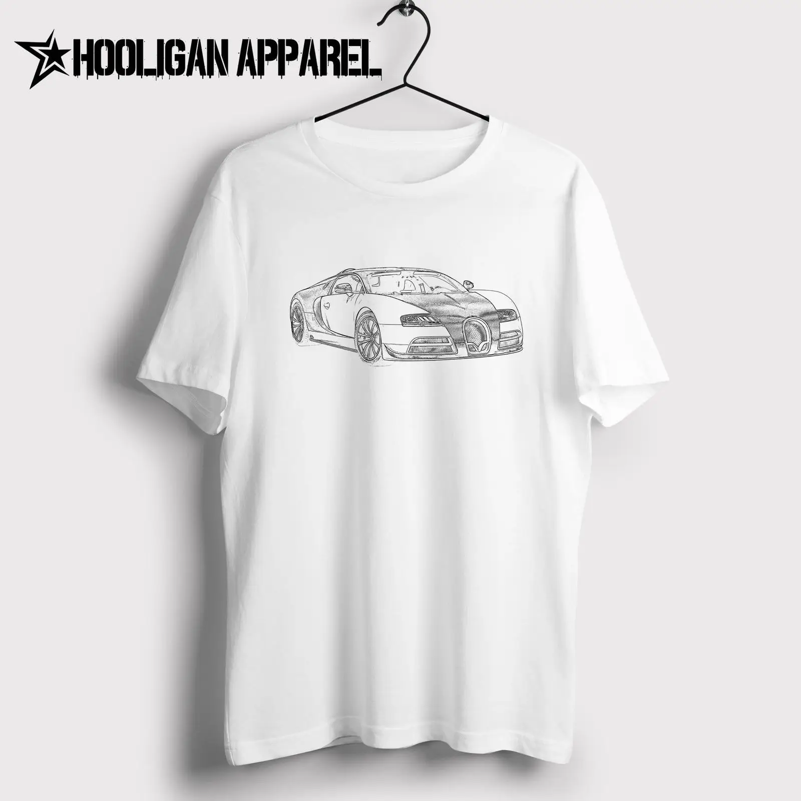 

2019 Summer New Men Funny Casual Brand Shirts Top British Classic Car Fans Veyron 1836 2019 Inspired Carprinted Shirts