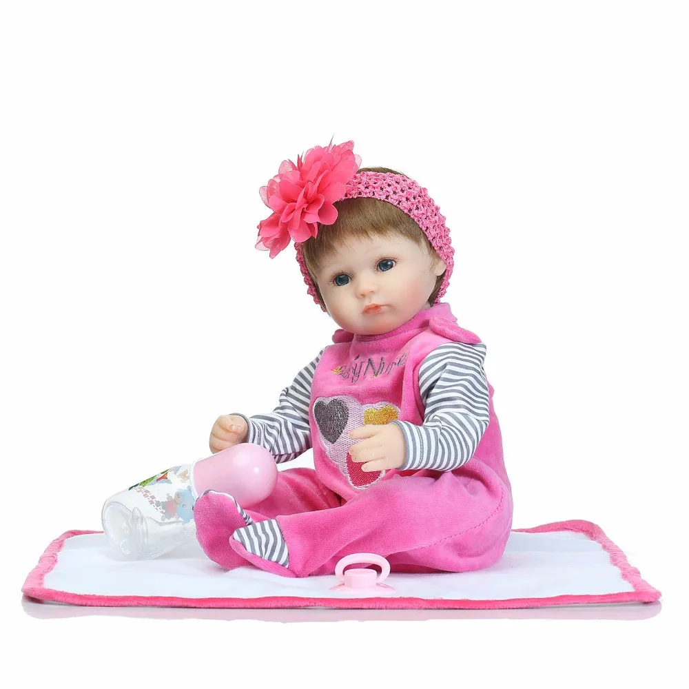 Кукла реборн силиконовая 16 дюймов 40 см|toy cap|baby shape toysbaby summer toys |