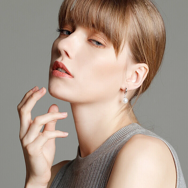 Женские серьги капельки серебряная серьга из стерлингового серебра 925 пробы с