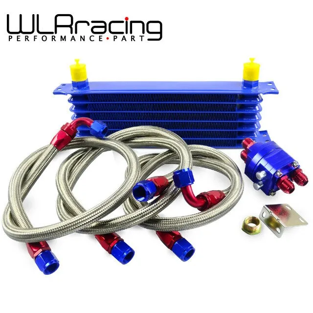 WLR RACING Универсальный Масляный радиатор 7Row 10AN алюминиевый двигатель