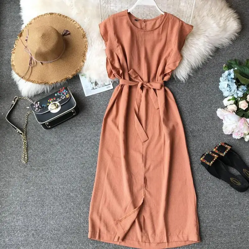 Летние платья в полоску новинка 2019 женское облегающее повседневное длинное