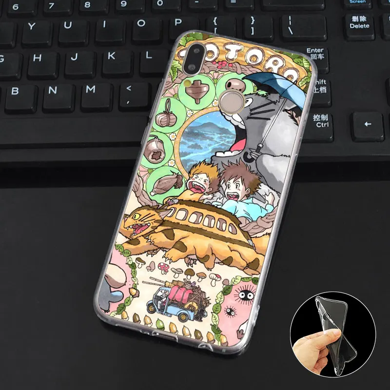 DREAMFOX K015 Anime Chihiro Totoro Soft TPU Silicone Case Cover For Huawei Honor 6A 6C 7X 9 10 P20 Lite Pro P Smart |