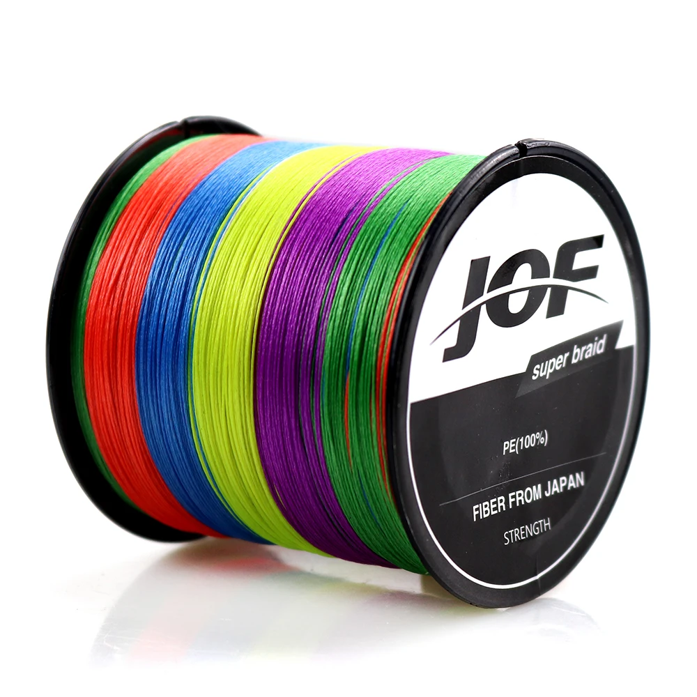 JOF Новые 9 прядей плетеные 500 м/547YD леска супер сильная PE 20LB 108LB плетеная рыболовная