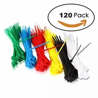 xingo 8 inch nylon cable zip ties with self locking 6 colors 120pieces assorted plastic colored cable zip tie ul rohs appr