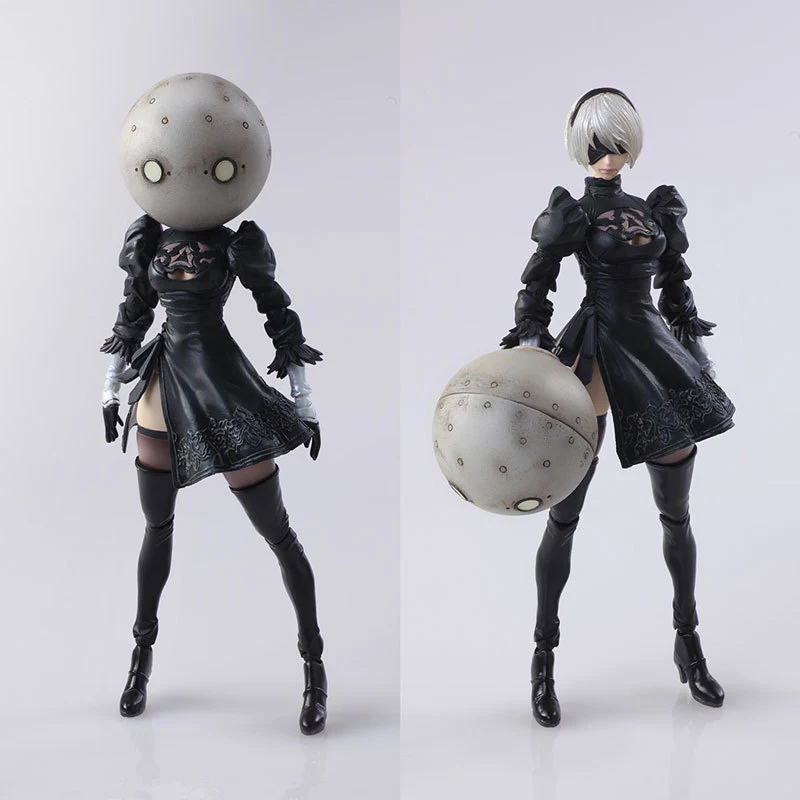 Новая игра PSP Аниме Фигурка 15 см Play Arts Kai NieR Automata YoRHa No. 2 Тип B 2B Фигурки игрушки