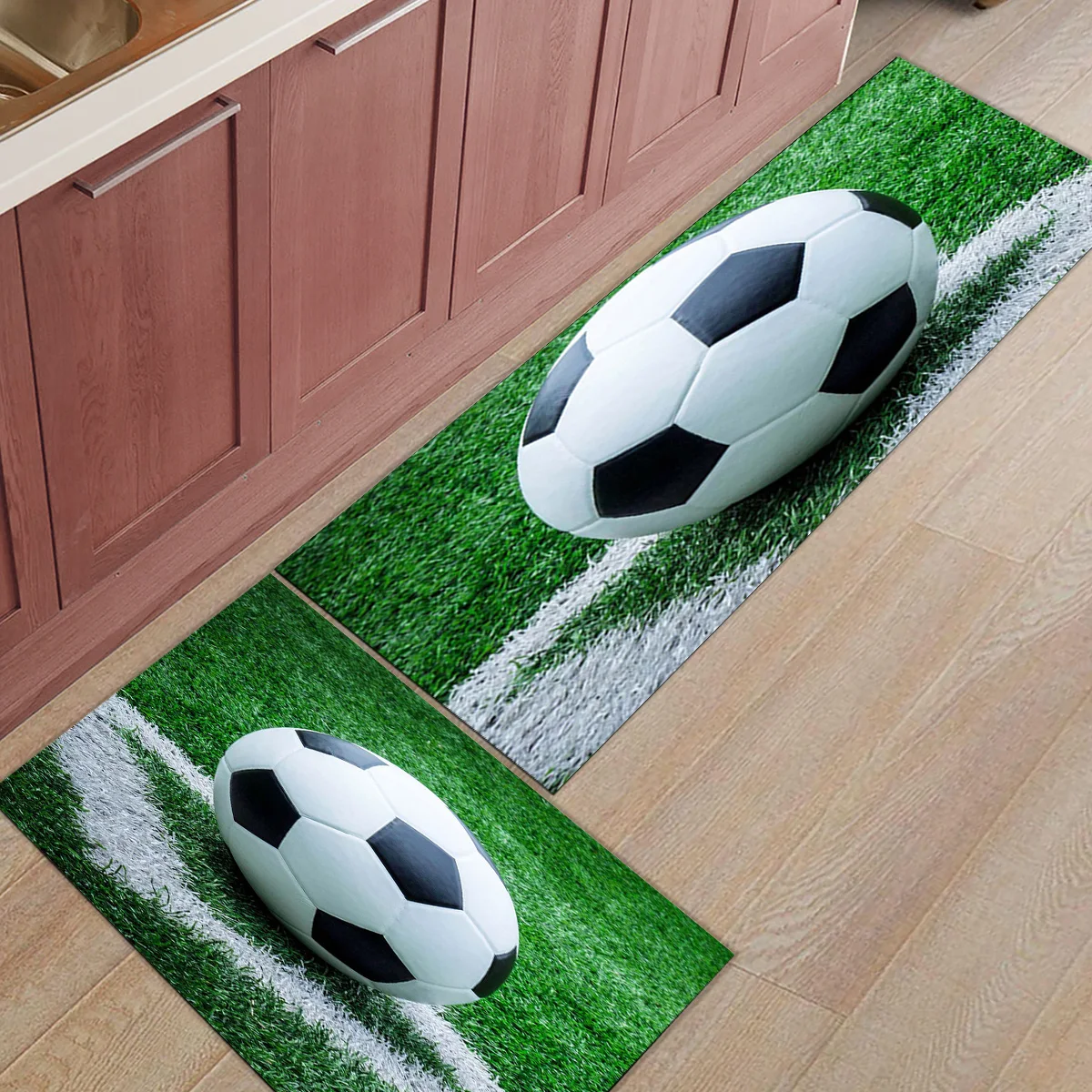 2 шт./компл. Бейсбол Футбол Спортивный Коврик Вход Передняя дверь ковры Ванная