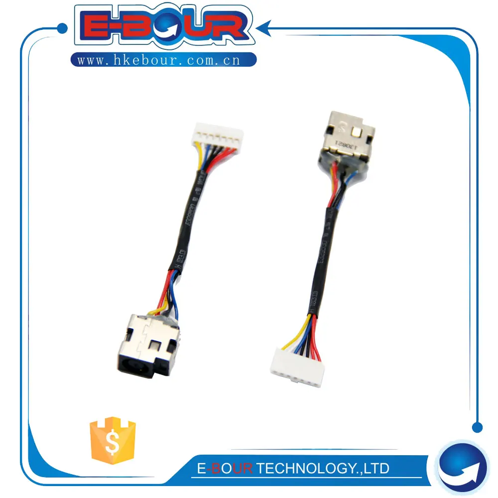 

10pcs/lot Laptop DC Jack with Cable for HP Pavilion G6-1000 DC Connector Socket