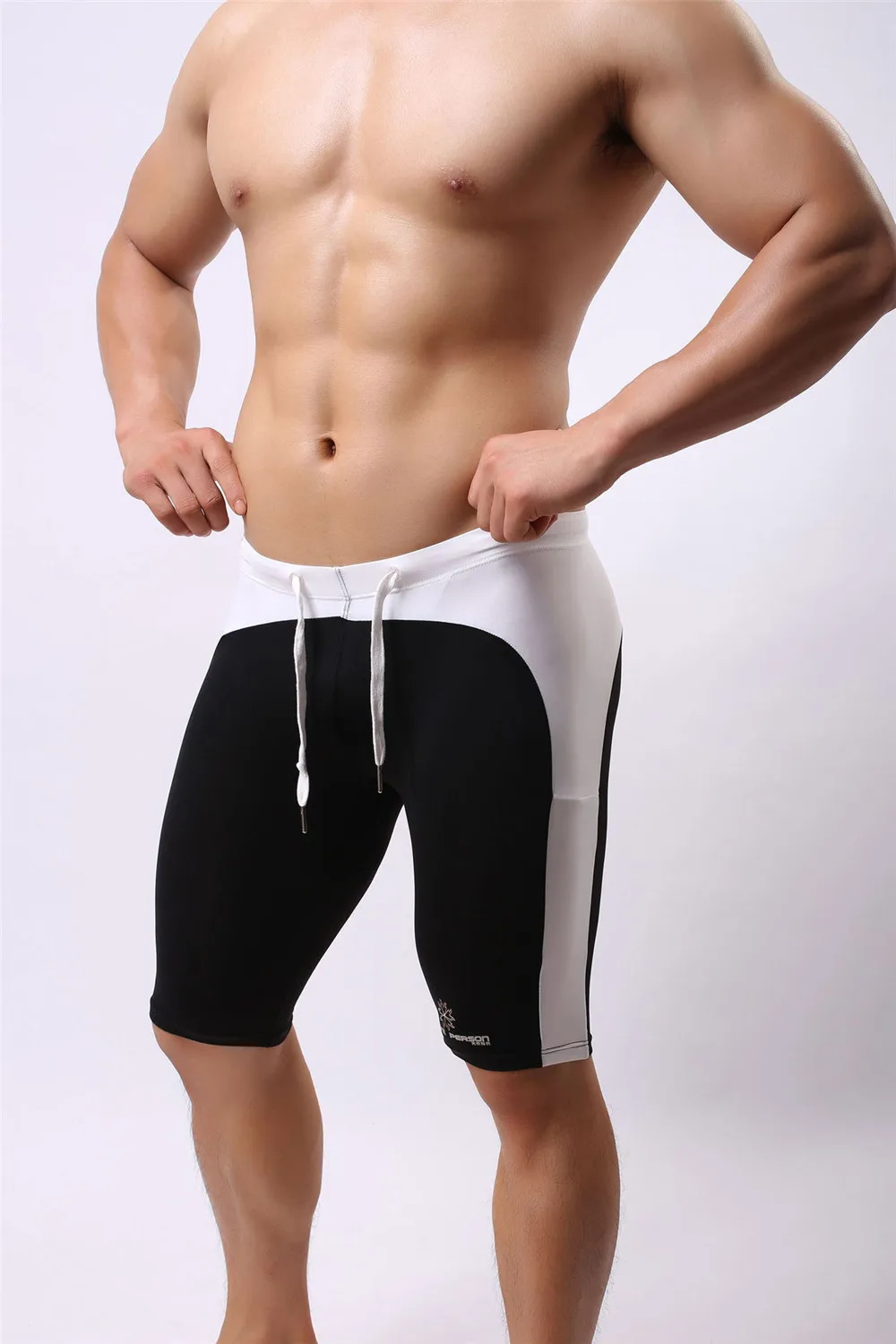 

BRAVE PERSON Summer Style Multi Breathable Men Tight casual Shorts Bodybuilding Solid Tights Trunks sexy Transparent Shorts